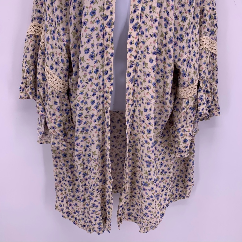 American Eagle Floral Cardigan O/S - Picture 3 of 7